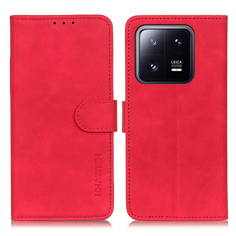 KHAZNEH For Xiaomi 13 5G Full Protection Phone Cover Retro Texture Stand Wallet PU Leather Anti-shock Phone Case KHAZNEH For Xiaomi 13 5G Full Protection Phone Cover Retro Texture Stand Wallet PU Leather Anti-shock Phone Case